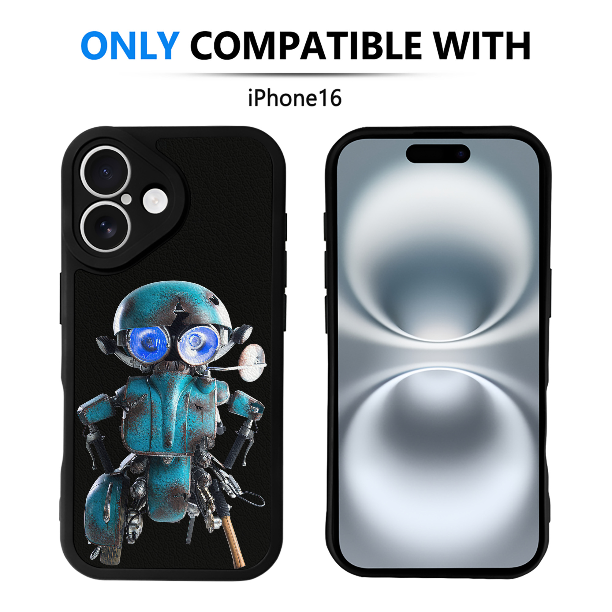 （画像用）  【iPhone 16シリーズ対応】シリコンスマホケース（レザー調） 材質：シリコン